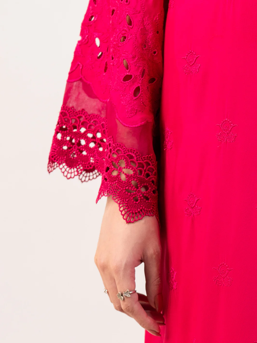 FUCHSIA POLY-LAWN 3PC STITCHED | ALP-3PS-2343/S FB-2343A - Image 4
