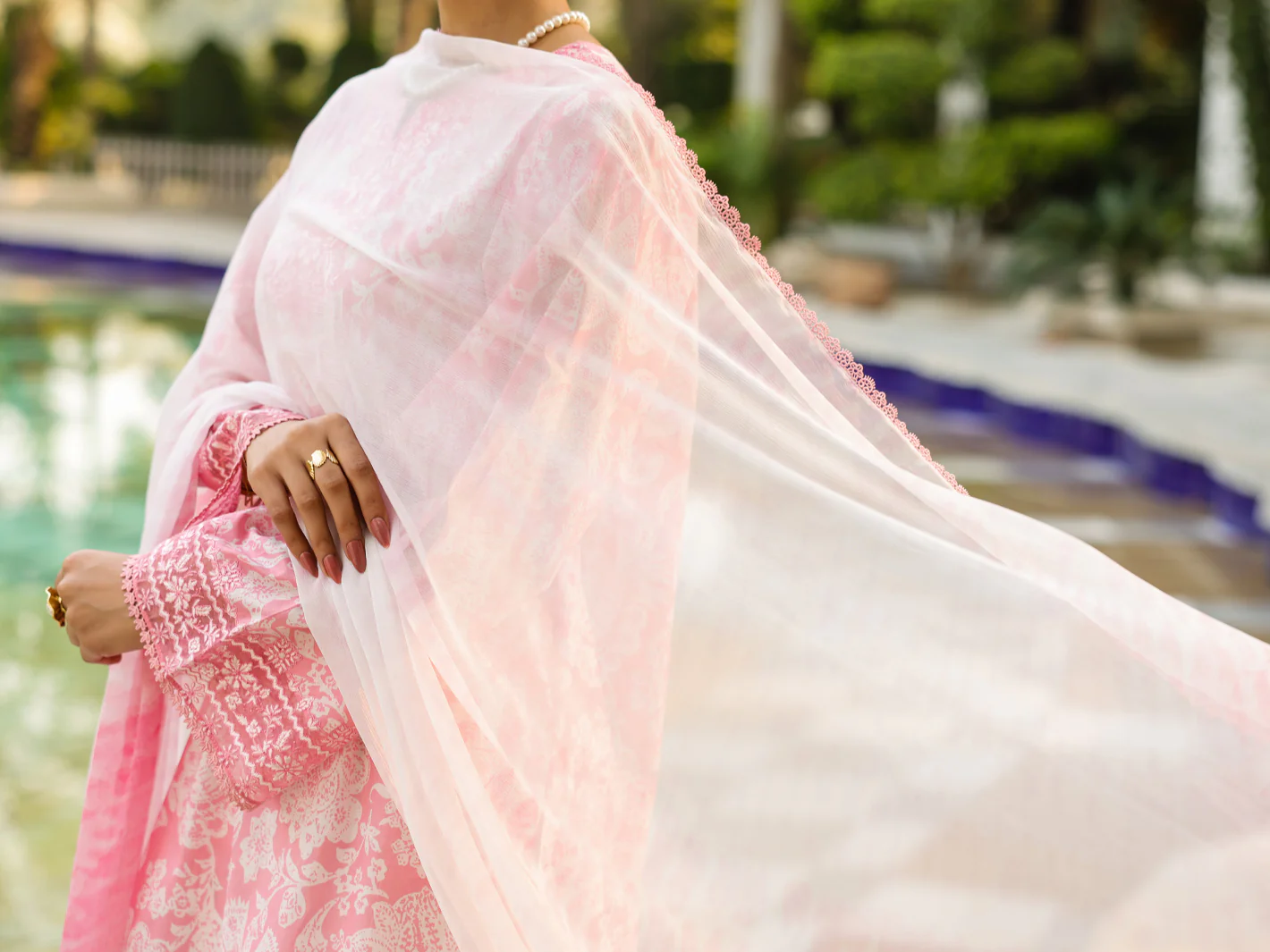 PINK LAWN 3PC UNSTITCHED | ALP-3PS-2405 FB-2405A - Image 6