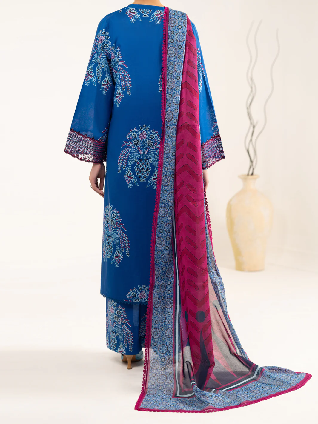 BLUE LAWN 3PC UNSTITCHED | ALP-3PS-2428 FB-2428A - Image 3