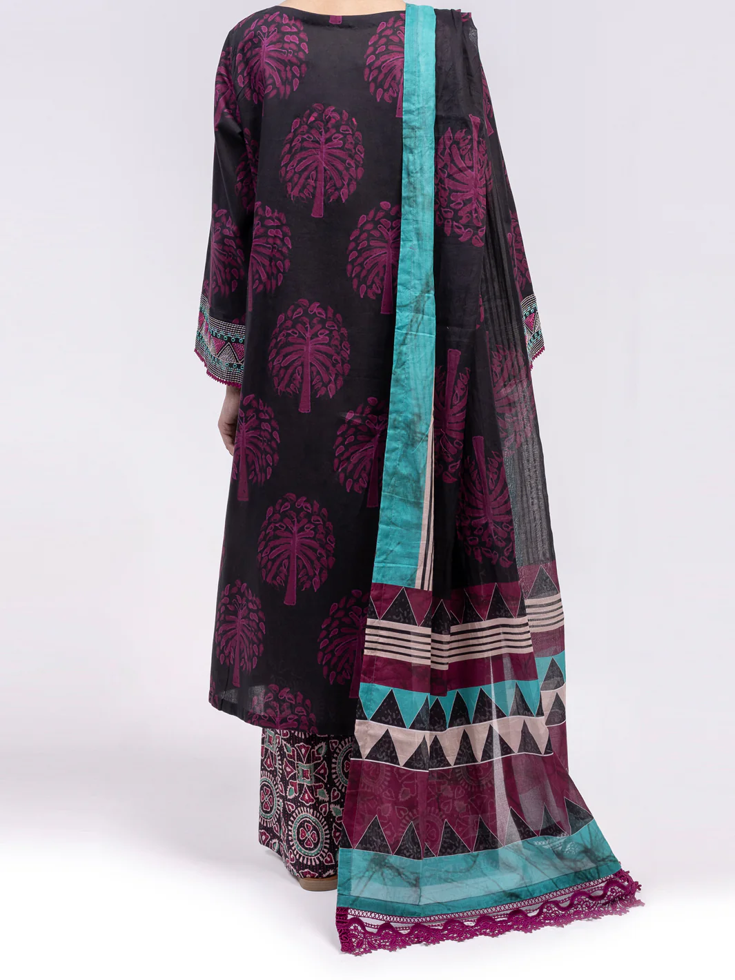 FUCHSIA LAWN 3PC UNSTITCHED | ALP-3PS-2430 FB-2430A - Image 3