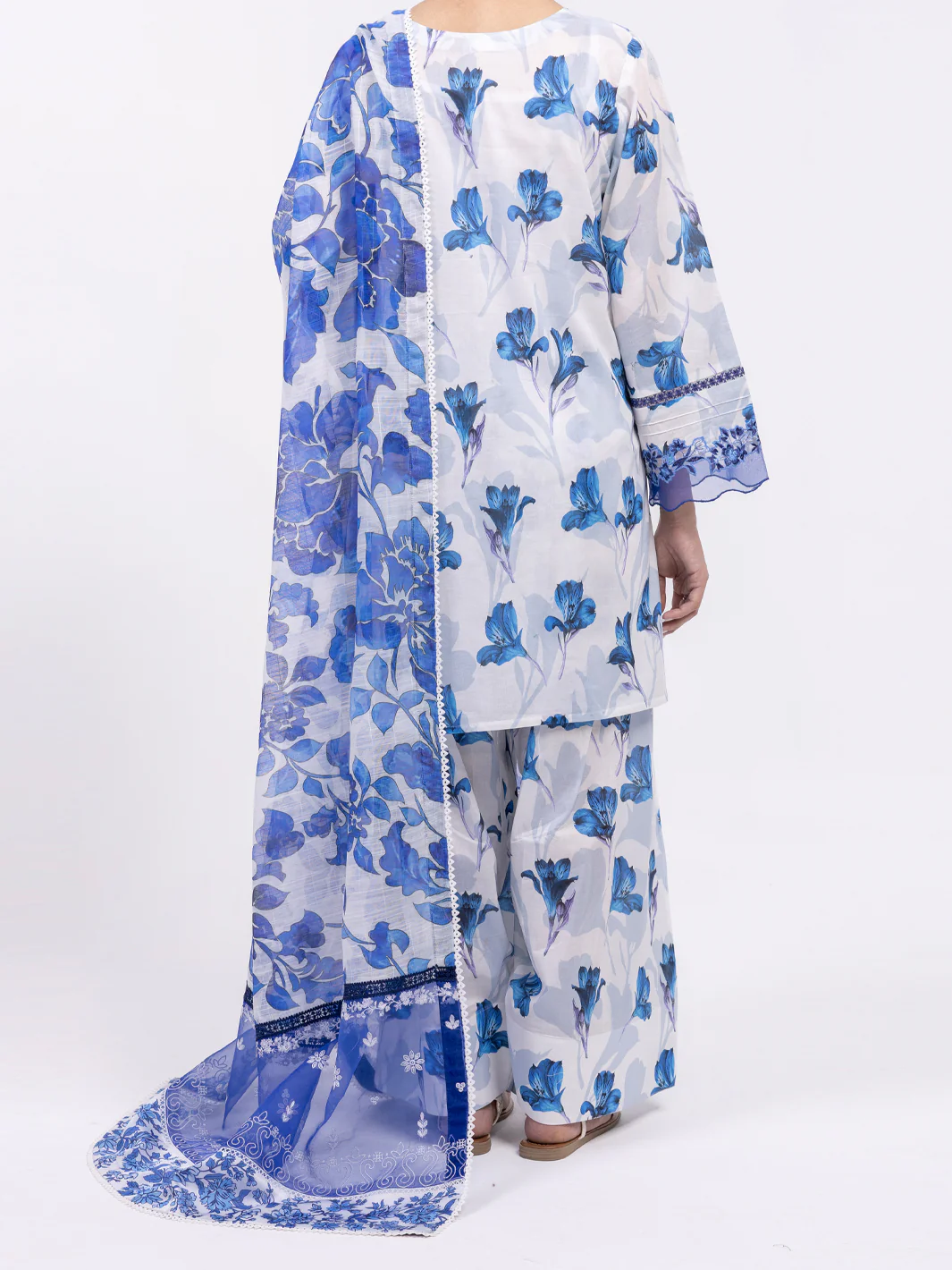 BLUE LAWN 3PC UNSTITCHED | ALP-3PS-2443 FB-2443A - Image 3