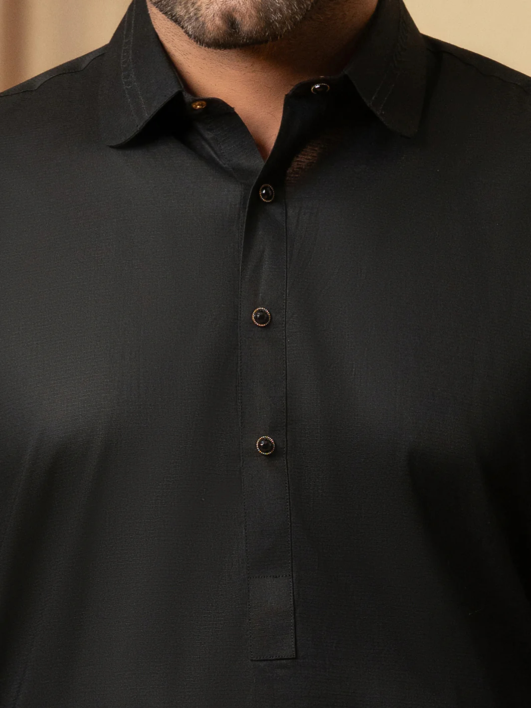 BLACK COTTON KAMEEZ SHALWAR | ALWA-KS-600/AM-6347C - Image 4