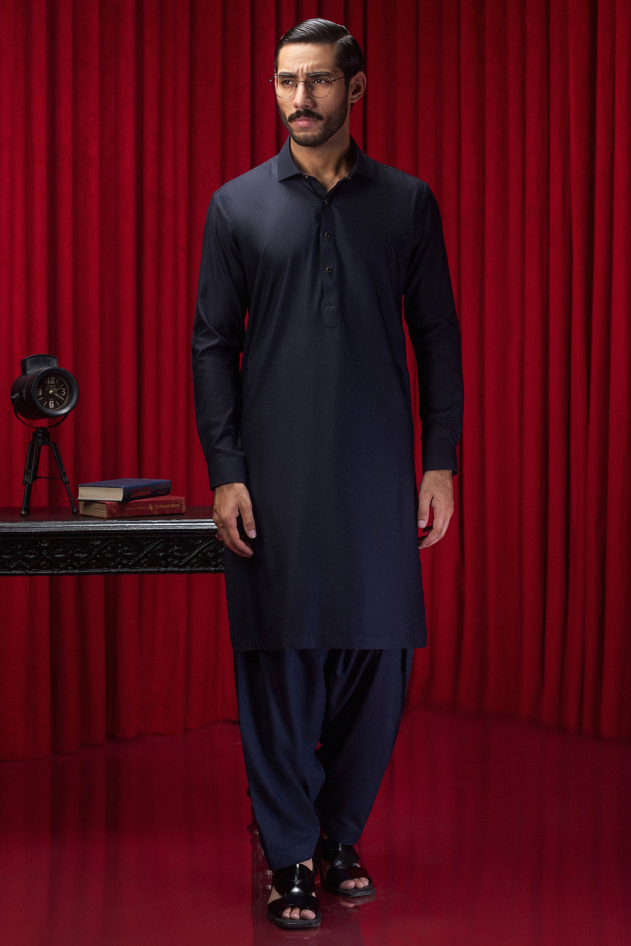 NAVY KAMEEZ SHALWAR | CCMKS-S-39564-A3 - Image 2