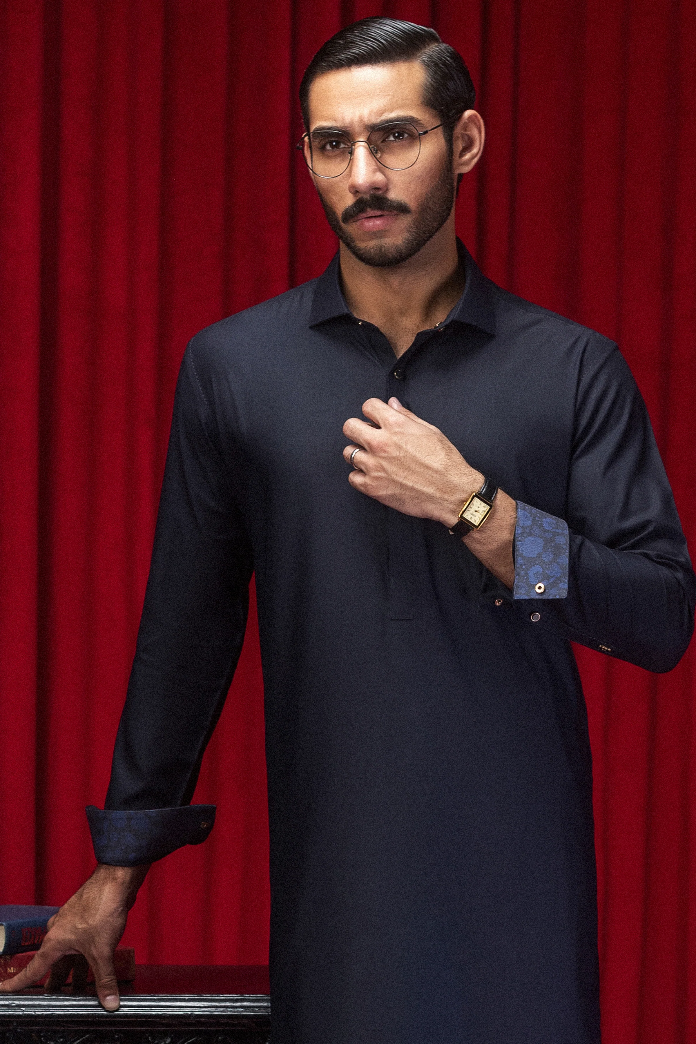 NAVY KAMEEZ SHALWAR | CCMKS-S-39564-A3 - Image 3