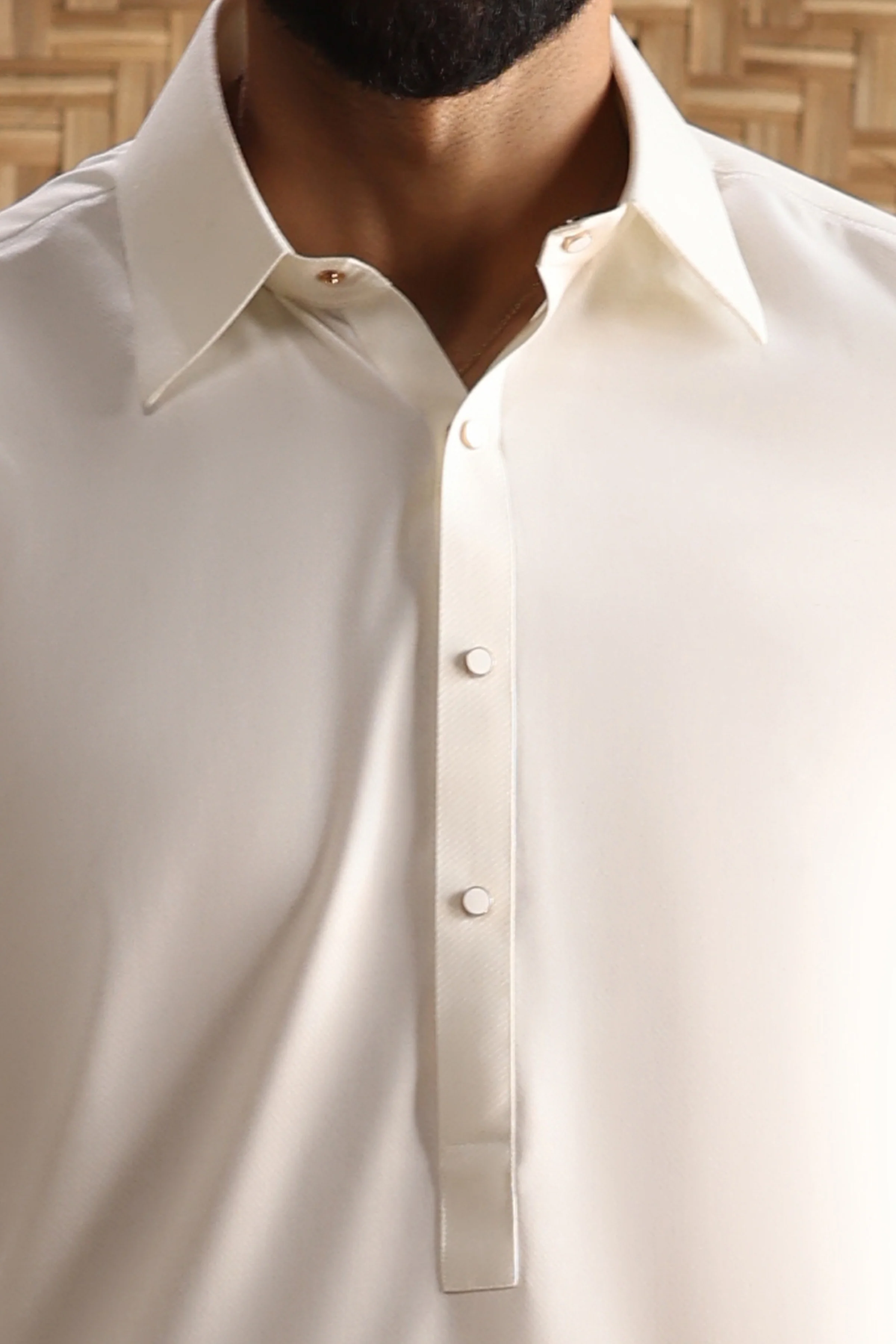 OFF WHITE KAMEEZ SHALWAR | CCMKS-S-39634-B4 - Image 3