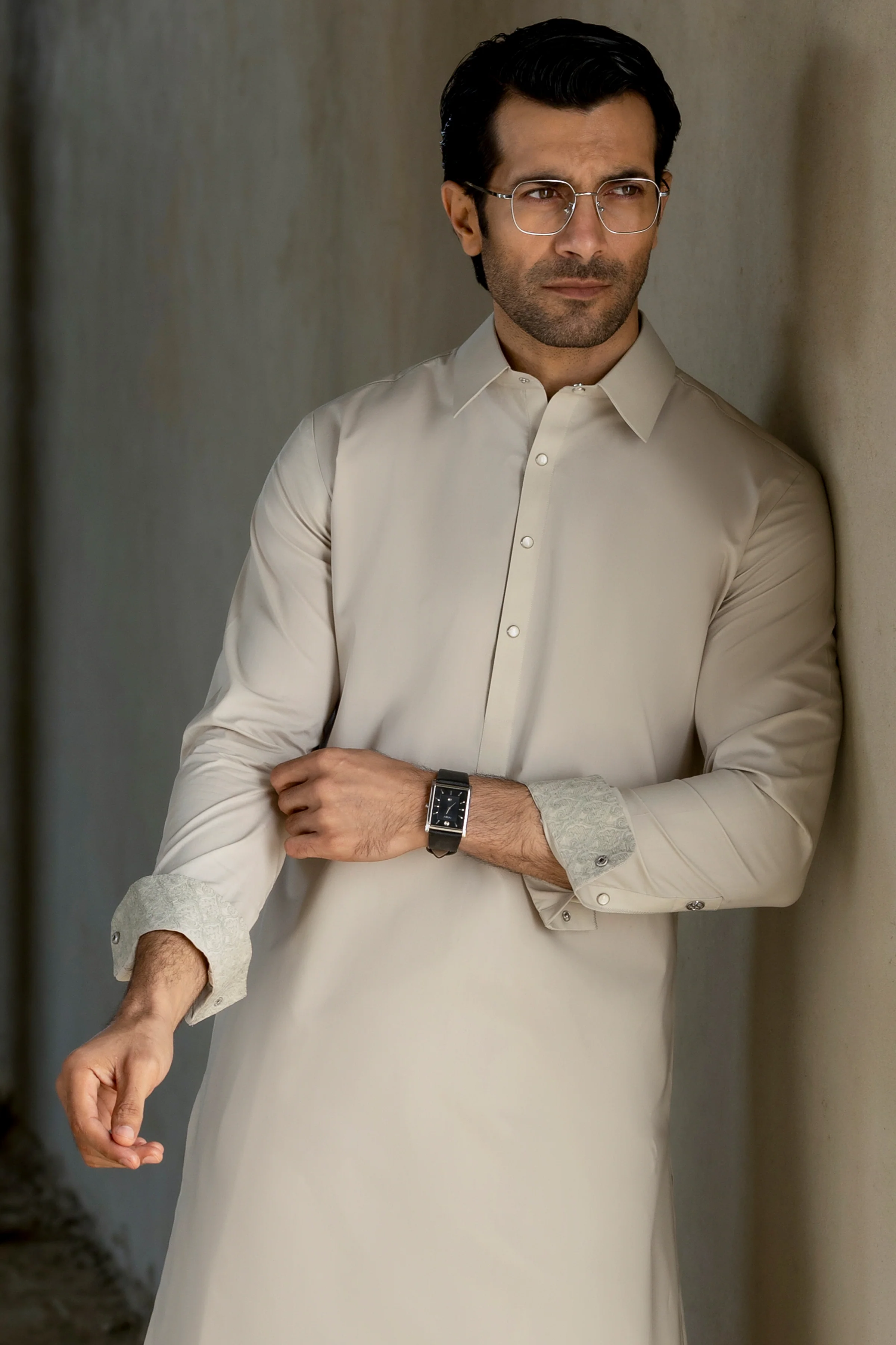LIGHT MINT BLENDED KAMEEZ SHALWAR | CCMKS-S-39653-B4 - Image 2