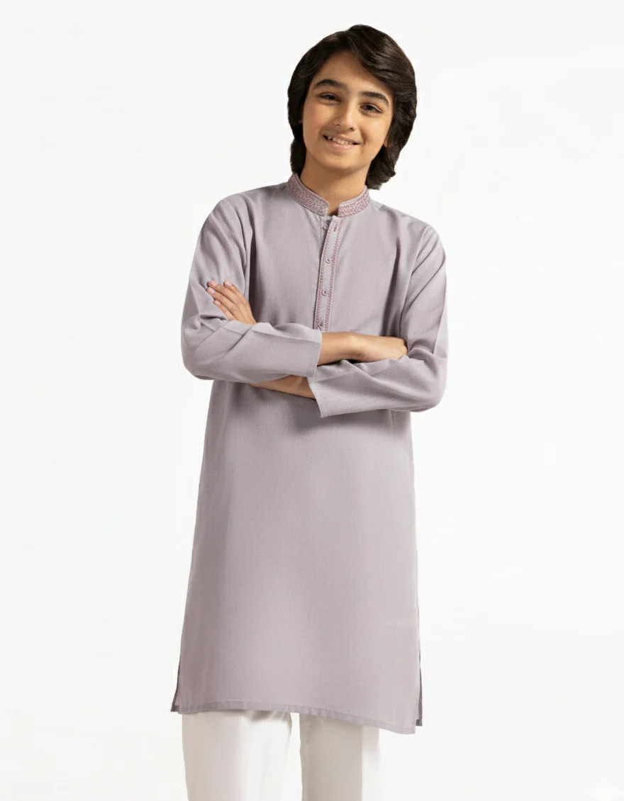 LILAC COTTON KURTA | JCK-A-42095/S26/JJ10828-SF - Image 2