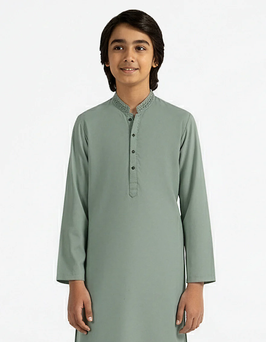 LIGHT GREEN KURTA TROUSERS | JCKP-A-39630/S26/JJ10594-SF - Image 2