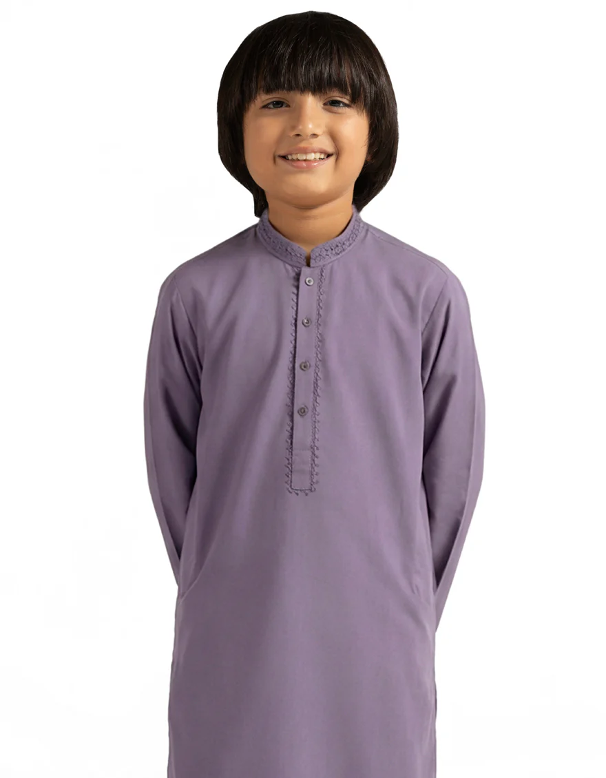 LIGHT PURPLE BLENDED KURTA TROUSERS | JCKP-A-39635/S26/JJ10615-SF - Image 2