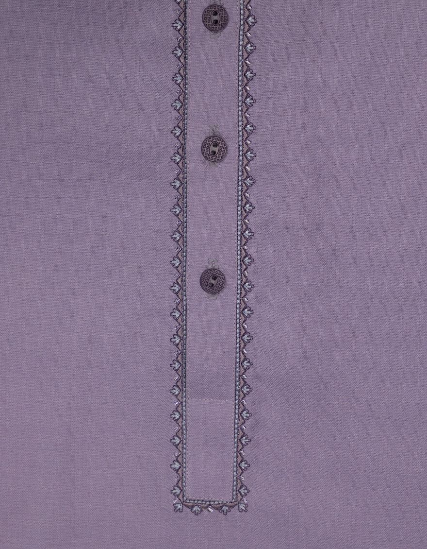 LIGHT PURPLE BLENDED KURTA TROUSERS | JCKP-A-39635/S26/JJ10615-SF - Image 3