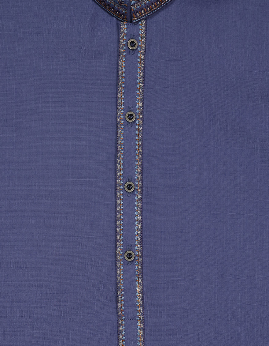 INDIGO BLENDED KURTA TROUSERS | JCKP-A-39656/S26/JJ10772-SF - Image 3