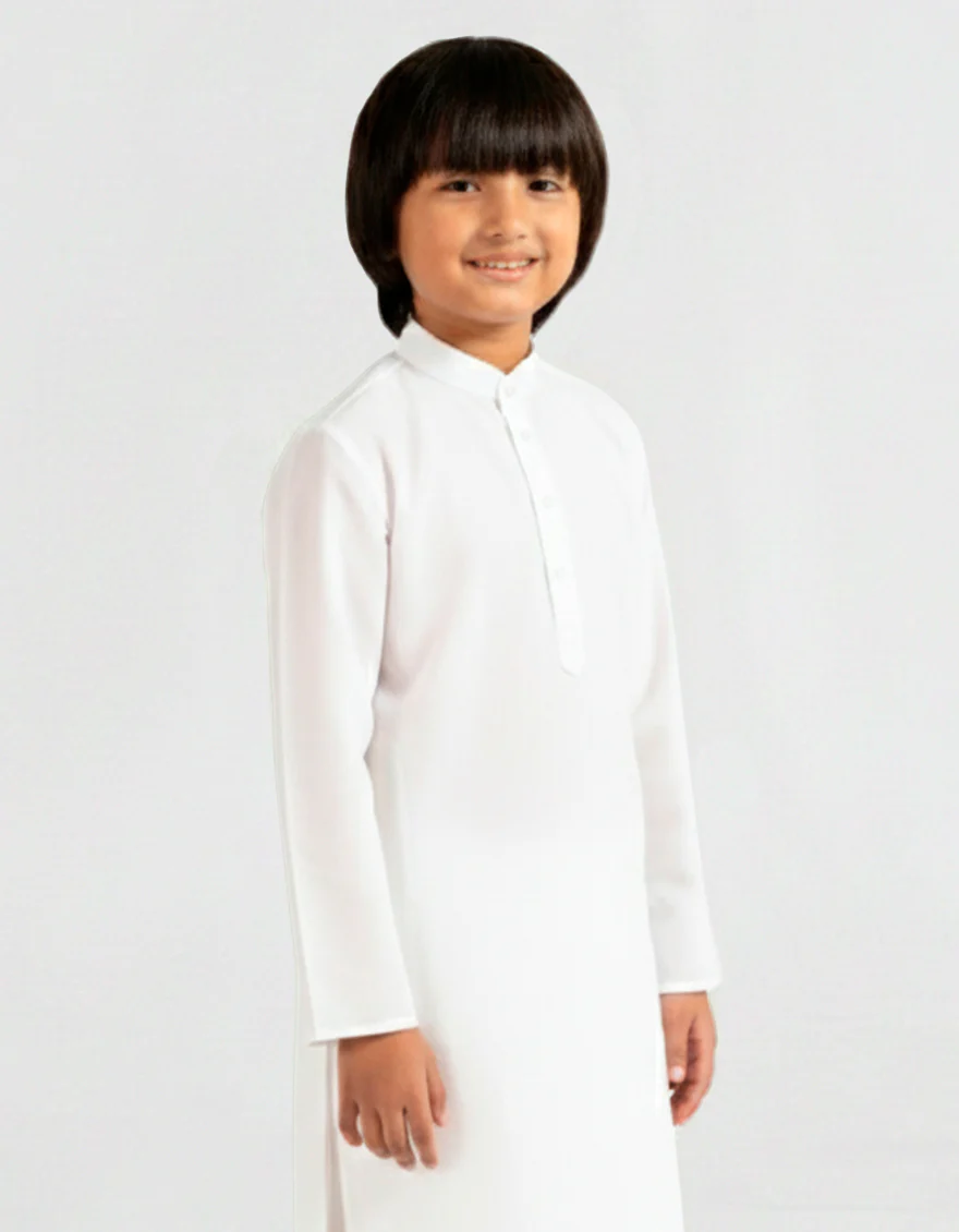 WHITE KURTA TROUSERS | JCKP-A-47601-R1-AP/S26/JJ10574-PN - Image 2