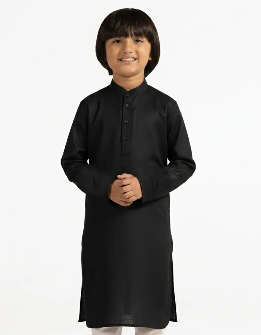 BLACK BLENDED KURTA TROUSERS | JCKP-A-47603-AP/S25/JJ9773-PN - Image 2