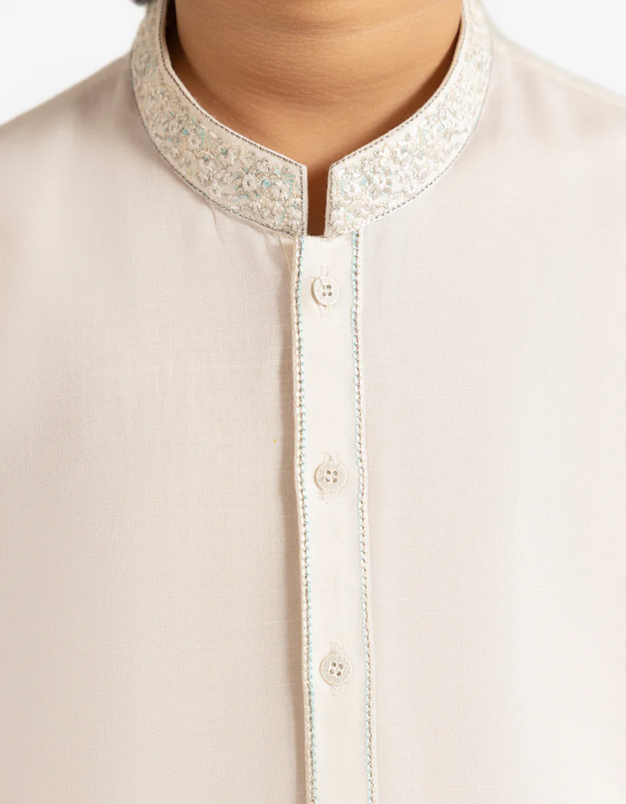 OFF WHITE KAMEEZ SHALWAR | JCKS-A-39556/S26/JJ10369-SF - Image 3
