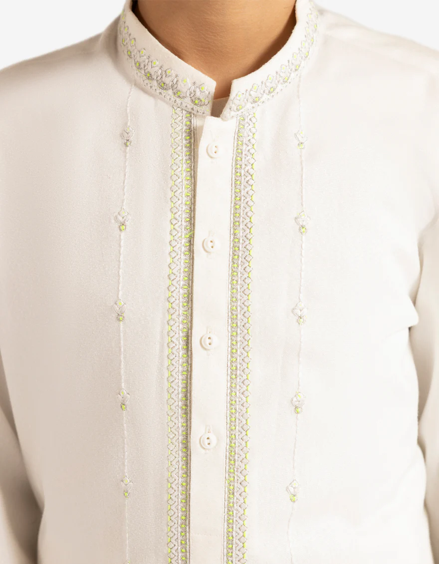 WHITE KAMEEZ SHALWAR | JCKS-A-39577/S26/JJ10581-SF - Image 3