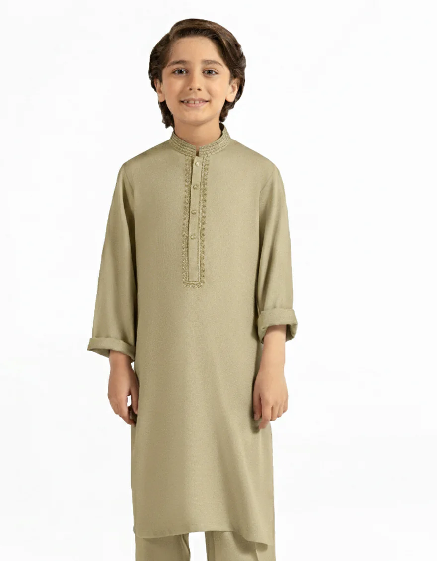 JADE GREEN BLENDED KAMEEZ SHALWAR | JCKS-A-39584/S26/JJ9957-SF - Image 2