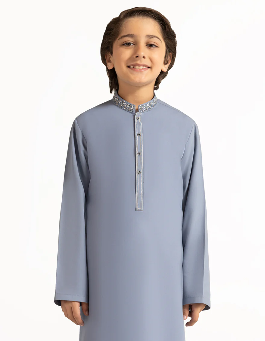 INDIGO KAMEEZ SHALWAR | JCKS-A-39589/S26/JJ10431-SF - Image 2