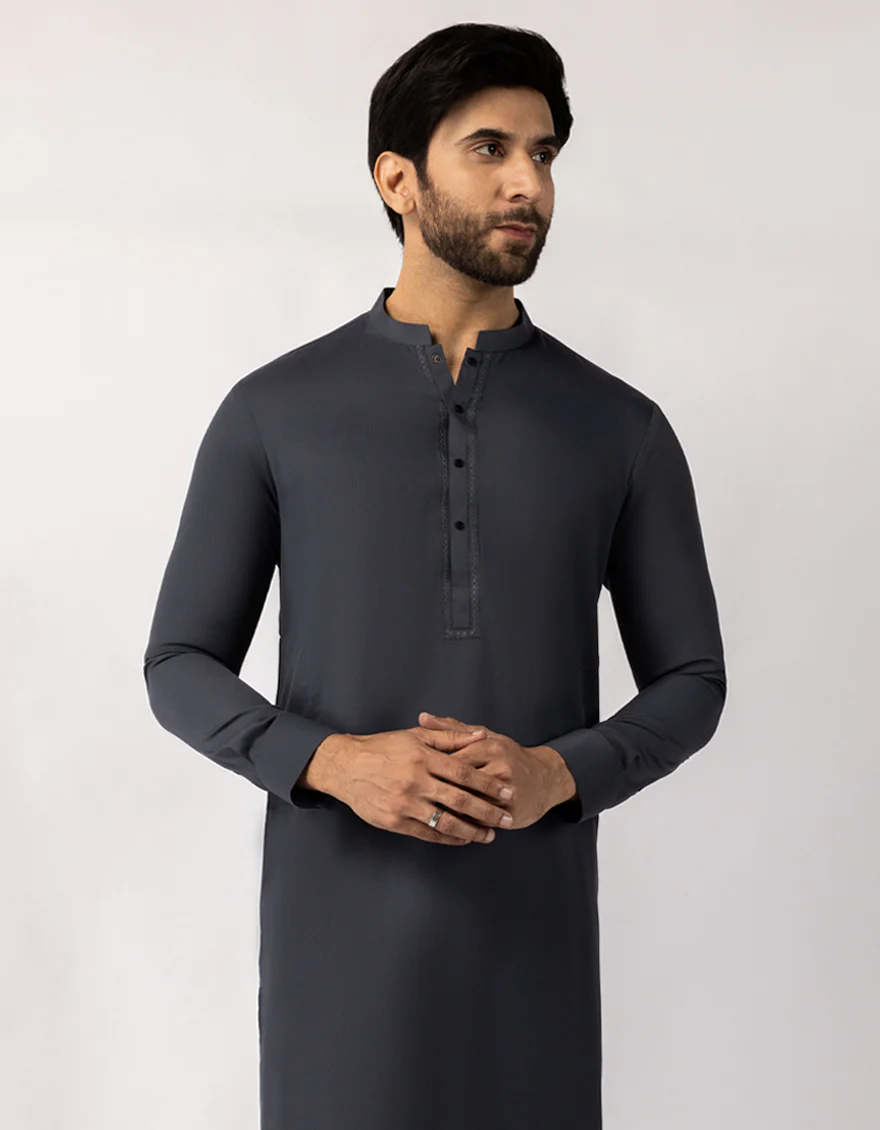 GREY KAMEEZ SHALWAR | JCKS-A-90545/S25/JJ9768-SF - Image 2
