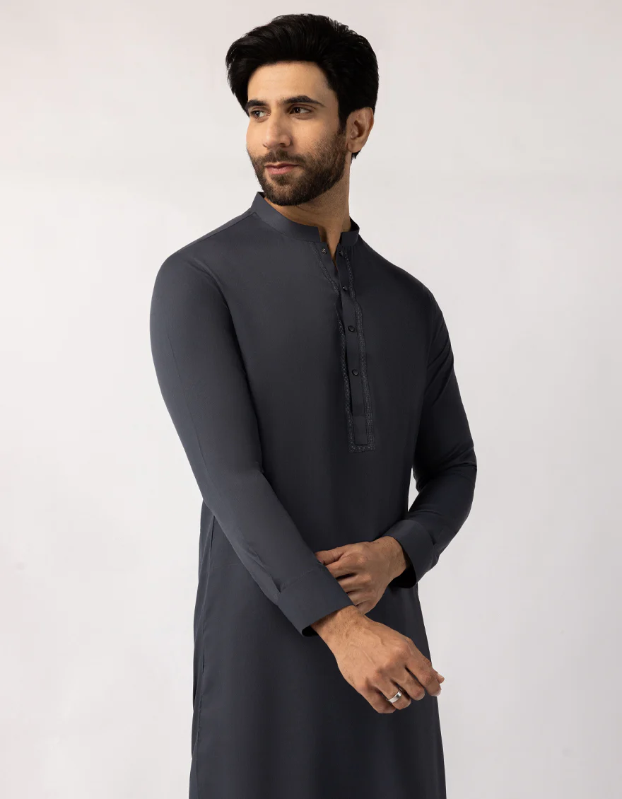 GREY KAMEEZ SHALWAR | JCKS-A-90545/S25/JJ9768-SF - Image 4