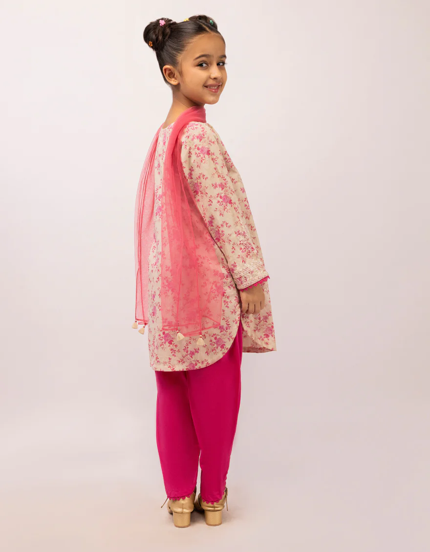 BEIGE DOBBY 3PC STITCHED | JGK-S-JGP-26-1633 FB/FLORISTA-02 - Image 3