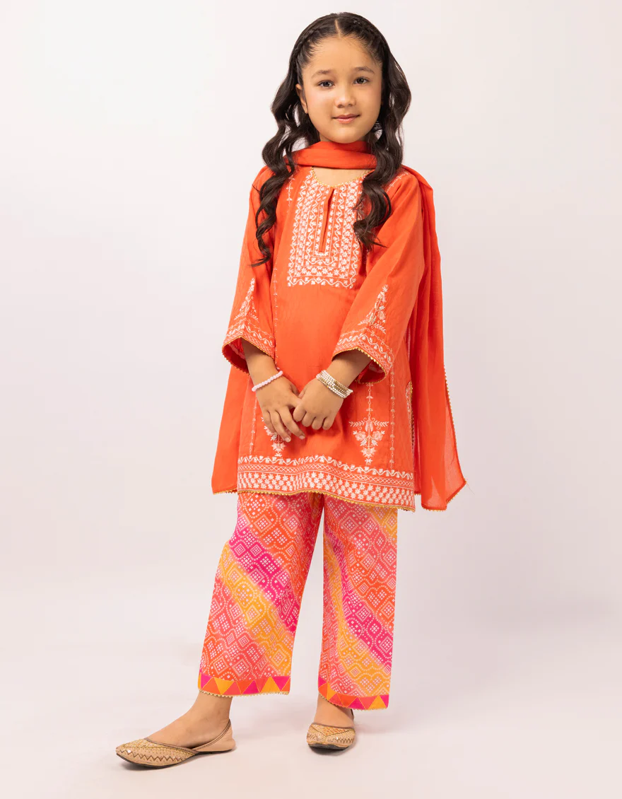 RUST DOBBY 3PC STITCHED | JGK-S-JGP-26-1645 FB/CHUNRI-2 - Image 3