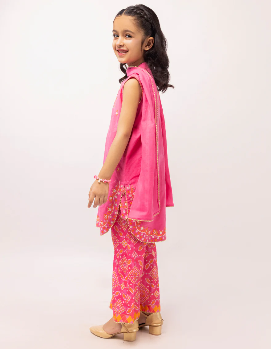 PINK DOBBY 3PC STITCHED | JGK-S-JGP-26-1647 FB/CHUNRI-4 - Image 4