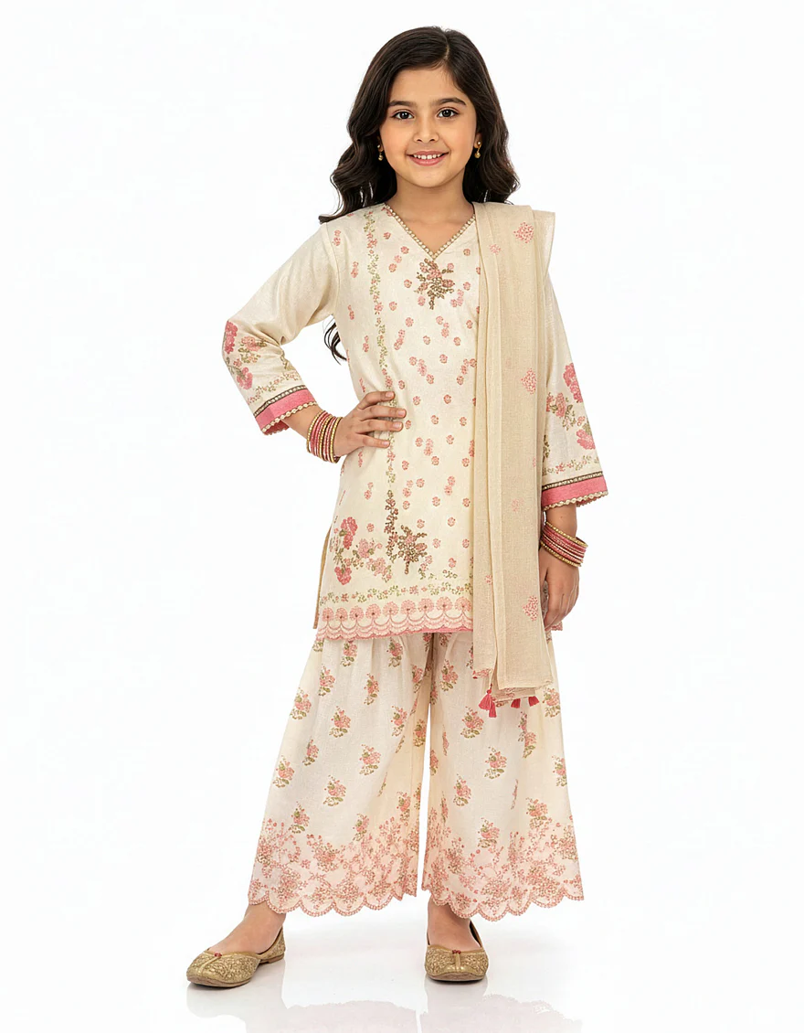 MULTICOLOR LAWN 3PC STITCHED | JGK-S-JGP-26-1694 FB/SCHIFFLI-B-1 - Image 2