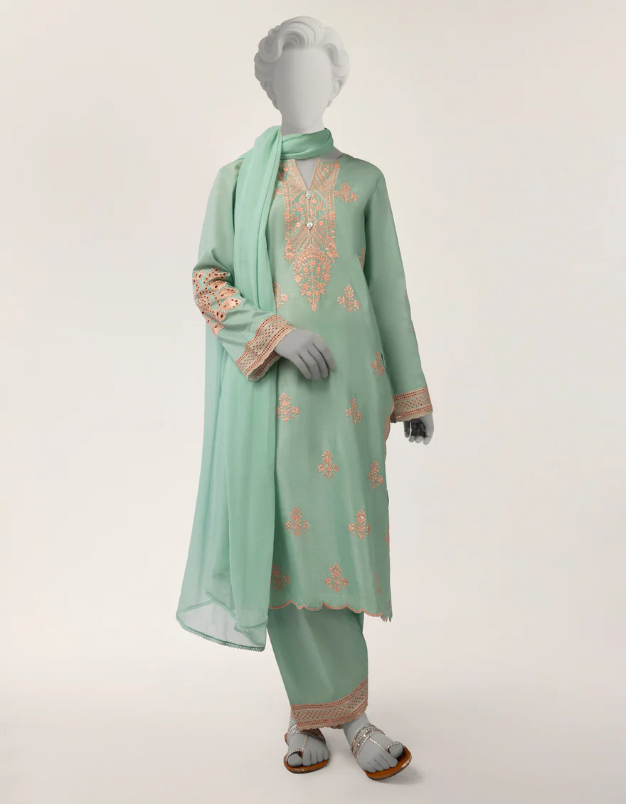 GREEN LAWN 3PC STITCHED | JGK-S-JTP-26-662 FB/SCHIFFLI-T-02