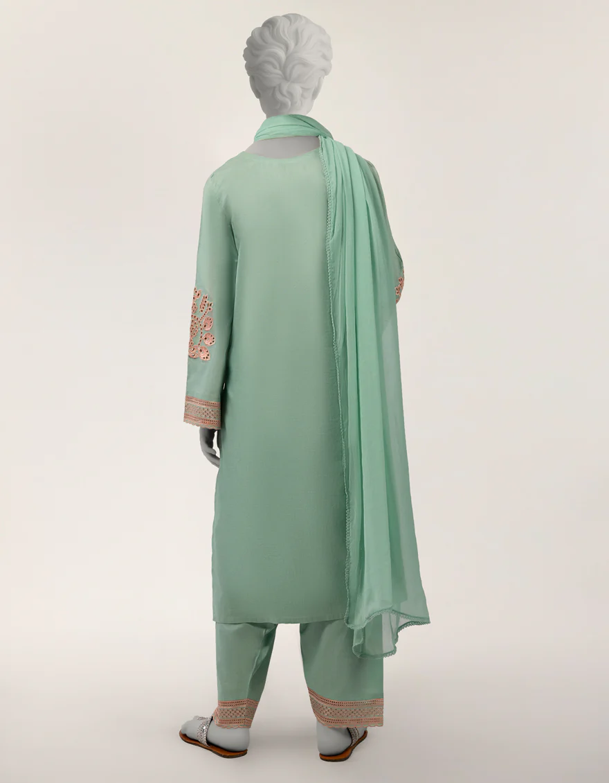 GREEN LAWN 3PC STITCHED | JGK-S-JTP-26-662 FB/SCHIFFLI-T-02 - Image 2