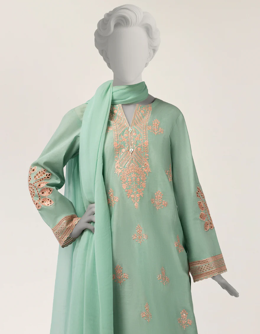 GREEN LAWN 3PC STITCHED | JGK-S-JTP-26-662 FB/SCHIFFLI-T-02 - Image 3