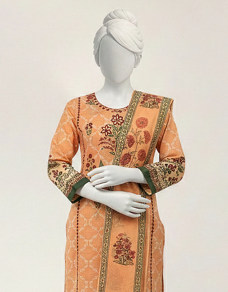 PEACH LAWN 3PC STITCHED | JGK-S-JTP-26-666 FB/GOOD EARTH-2 - Image 2