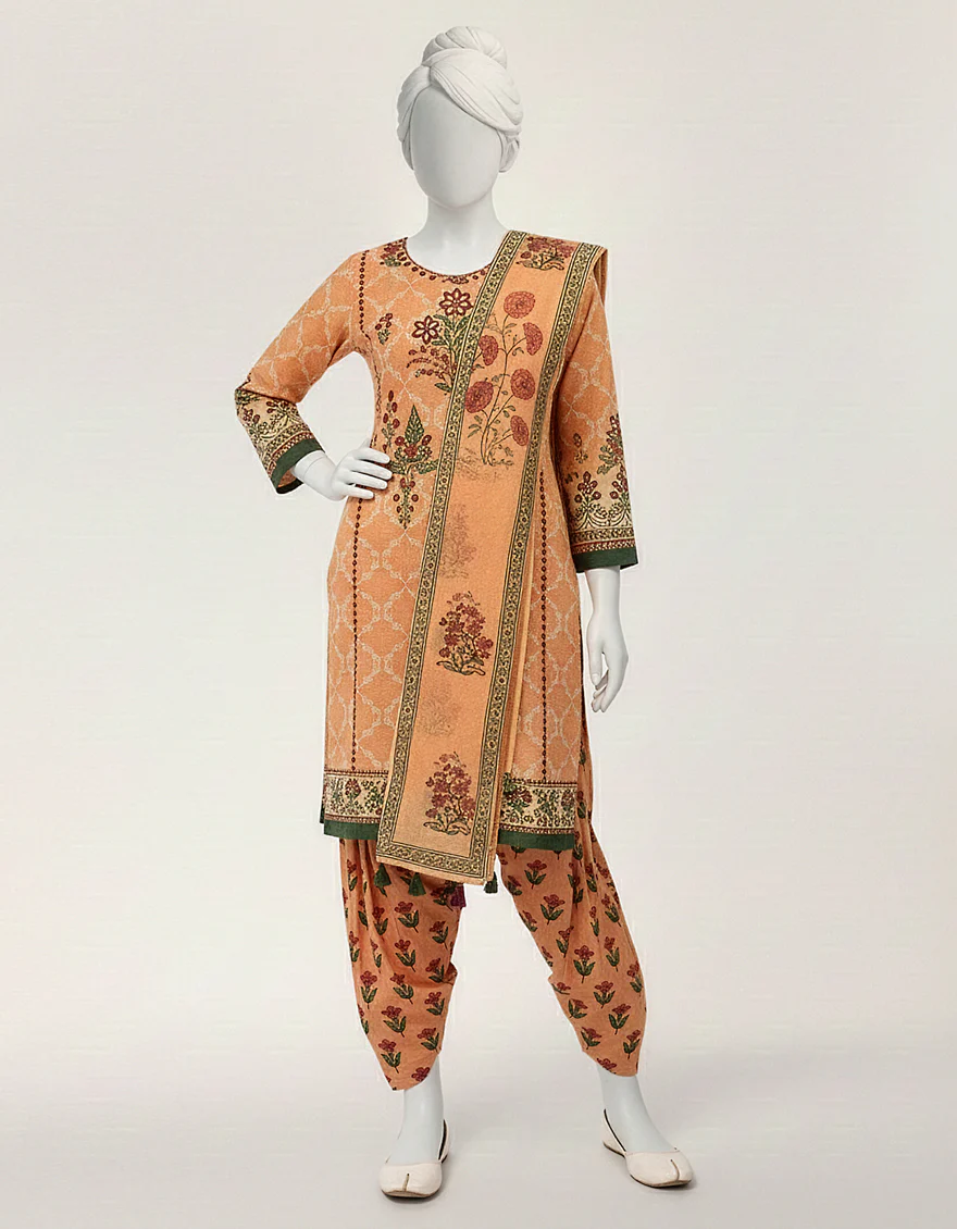 PEACH LAWN 3PC STITCHED | JGK-S-JTP-26-666 FB/GOOD EARTH-2 - Image 3