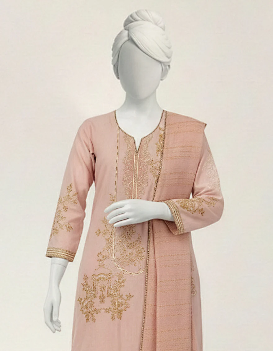 PINK LAWN 3PC STITCHED | JGK-S-JTP-26-674 FB/MUGHAL BAGH-02 - Image 2