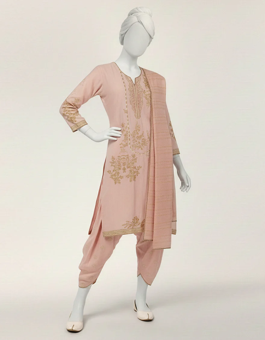 PINK LAWN 3PC STITCHED | JGK-S-JTP-26-674 FB/MUGHAL BAGH-02 - Image 3