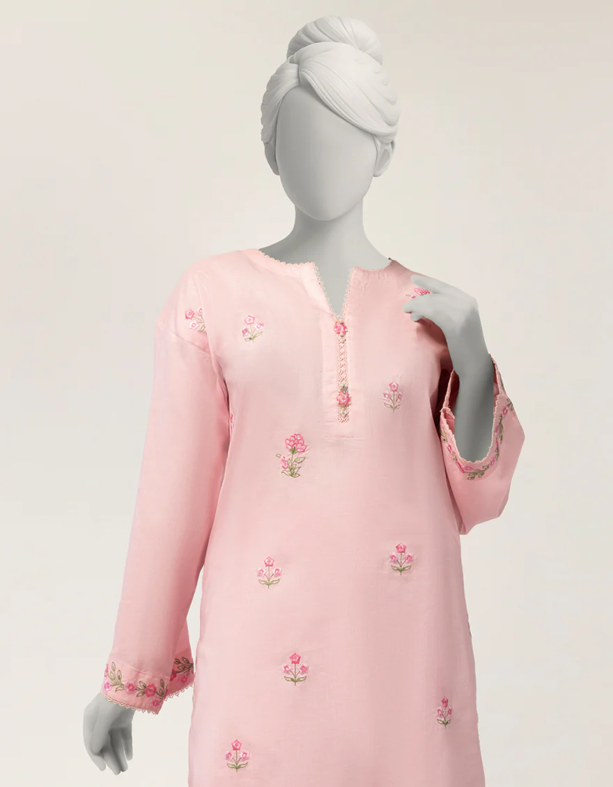 PINK LAWN 2PC STITCHED | JGK-S-JTST-26-533 FB/STRIPES-03 - Image 2