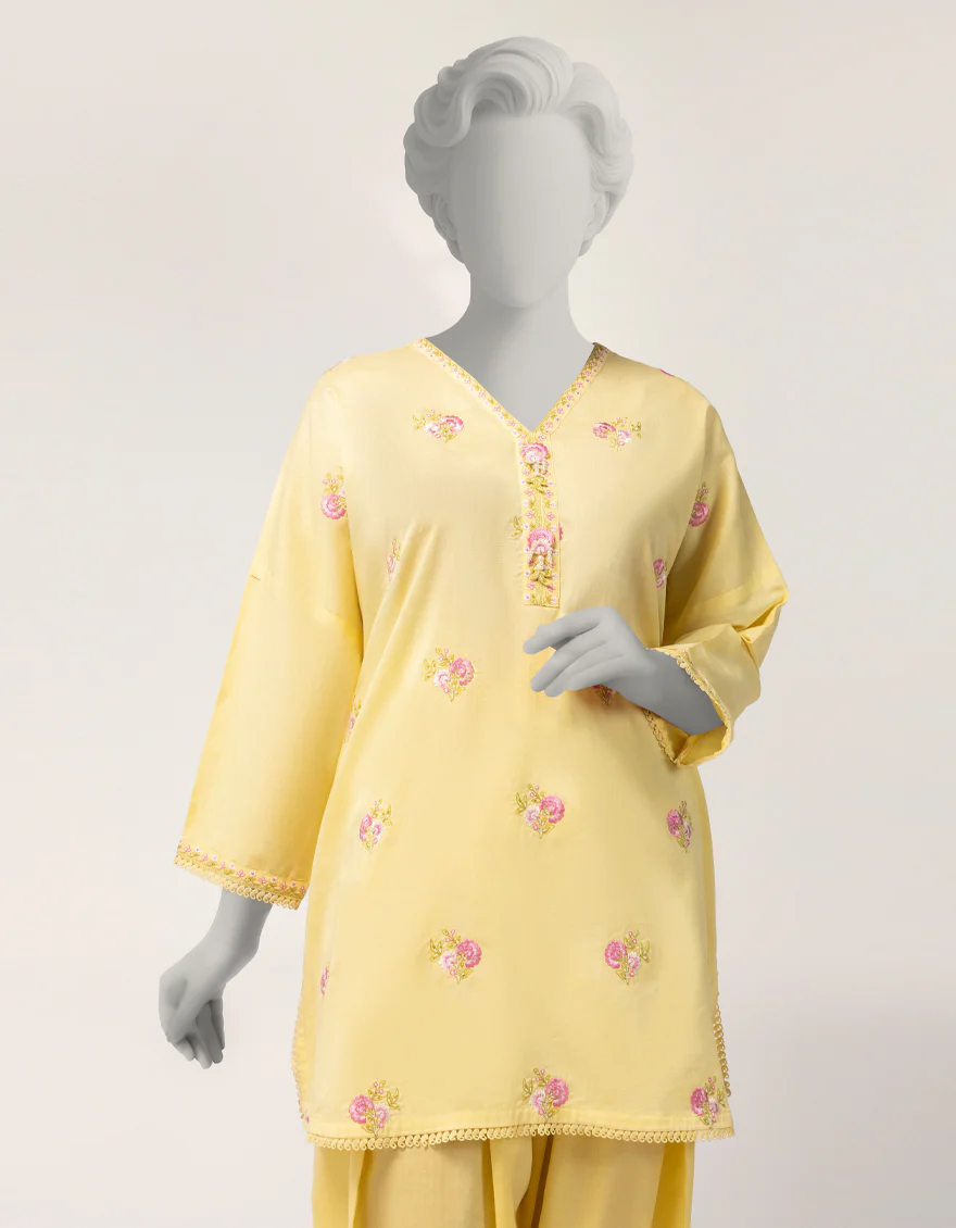 YELLOW LAWN 2PC STITCHED | JGK-S-JTST-26-534 FB/STRIPES-04 - Image 3
