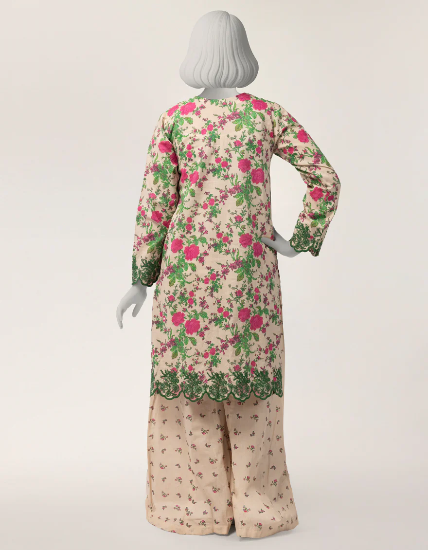 OFF WHITE LAWN 2PC STITCHED | JGK-S-JTST-26-546 FB/SEQUINS-04 - Image 3