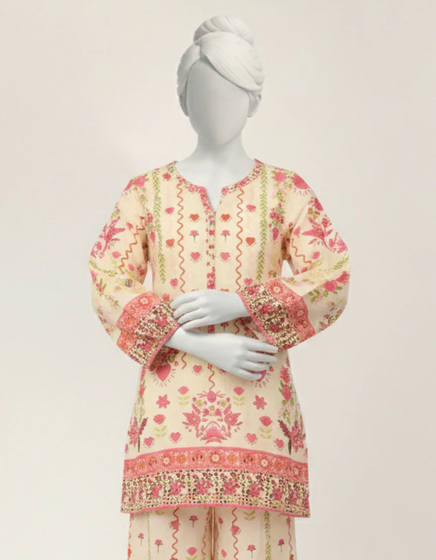CREAM 2PC STITCHED | JGK-S-JTST-26-562 FB/BLOOM LINE-2 - Image 2