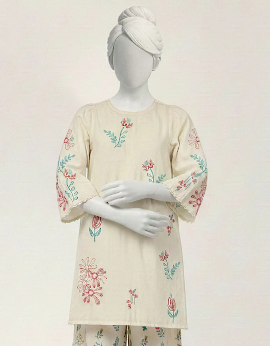 WHITE LAWN 2PC STITCHED | JGK-S-JTST-26-577 FB/PLAY PRINT-01 - Image 2