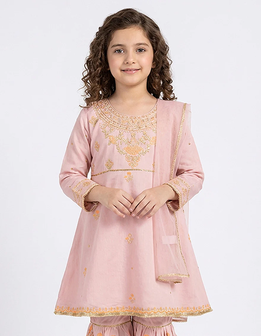 PINK COTTON SILK 3PC STITCHED | JGKL-S-JGF-26-1941 FB/SHIREEN-13 - Image 2