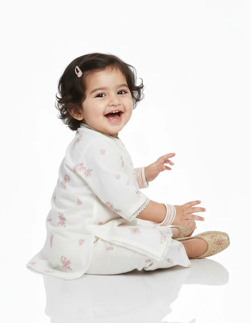 BEIGE LAWN 2PC STITCHED | JIK-S-JIST-26-5826 FB/SCHIFFLI-C-04 - Image 2