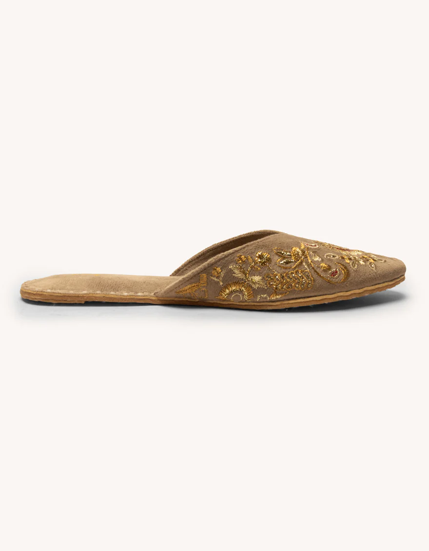 BEIGE SUEDE KHUSSA | JJ-LKH-26-368 FB/SWEAT - Image 2