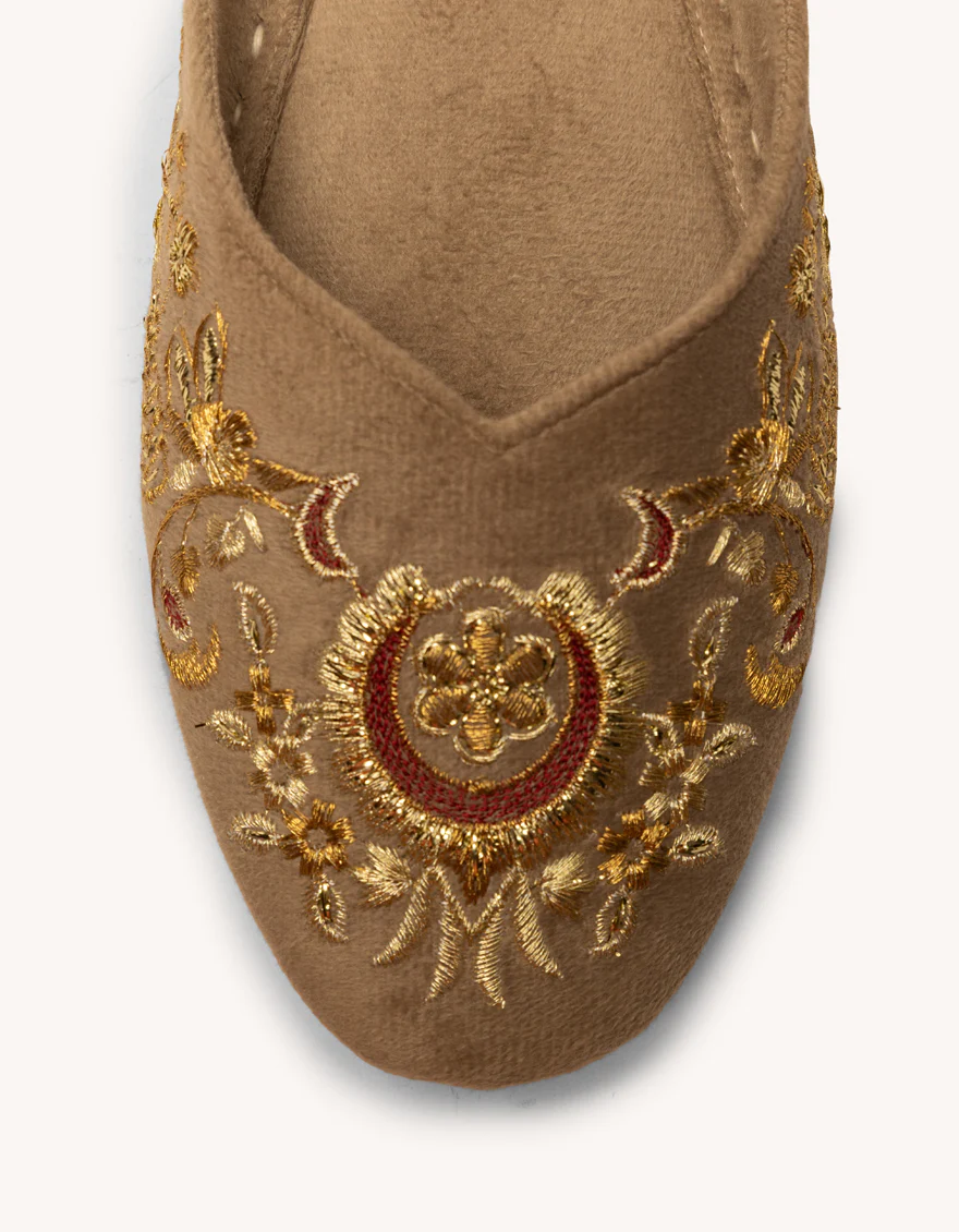 BEIGE SUEDE KHUSSA | JJ-LKH-26-368 FB/SWEAT - Image 3