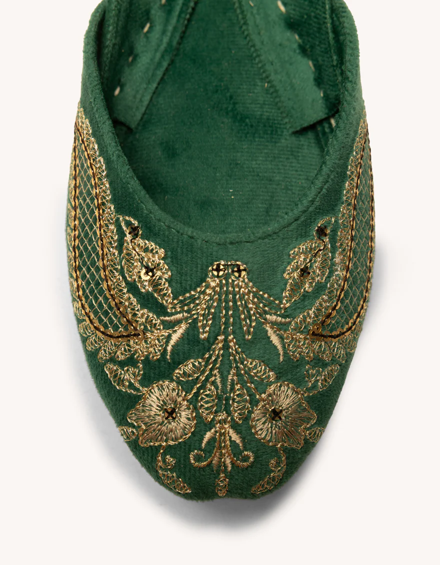 GREEN SUEDE KHUSSA | JJ-LKH-26-370 FB/SWEAT - Image 2