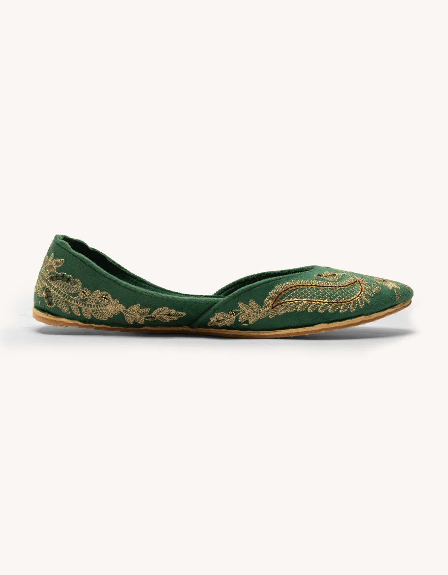 GREEN SUEDE KHUSSA | JJ-LKH-26-370 FB/SWEAT - Image 3