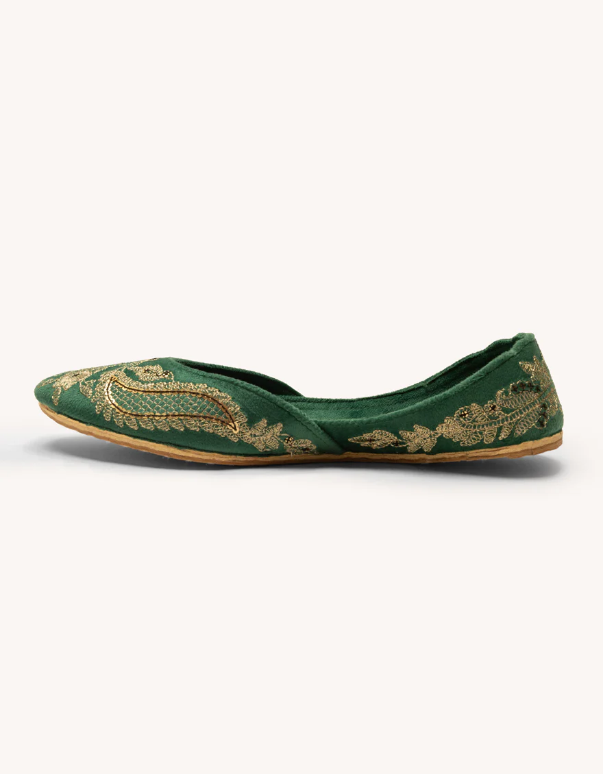 GREEN SUEDE KHUSSA | JJ-LKH-26-370 FB/SWEAT - Image 4