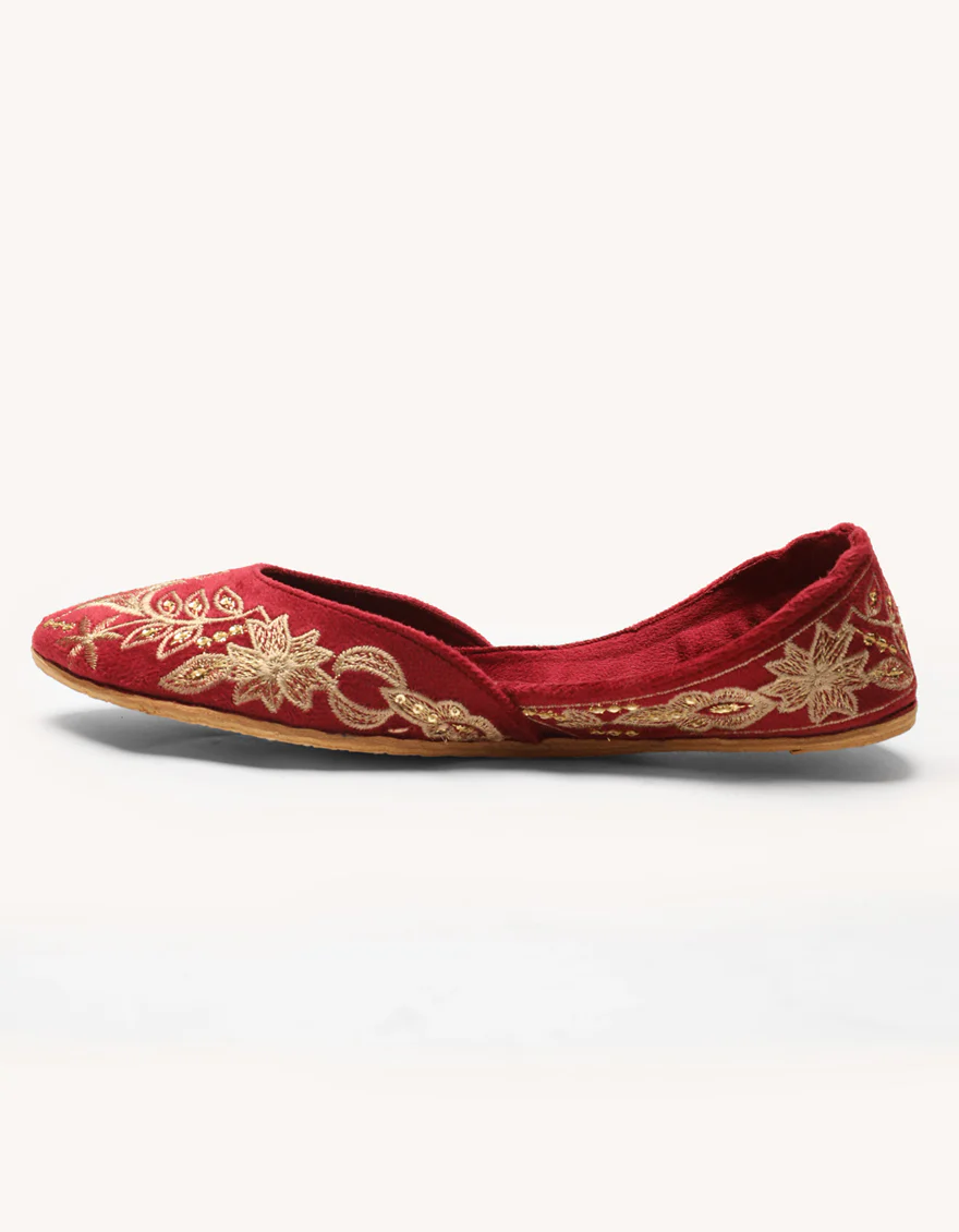 MAROON SUEDE KHUSSA | JJ-LKH-26-374 FB/SWEAT - Image 4