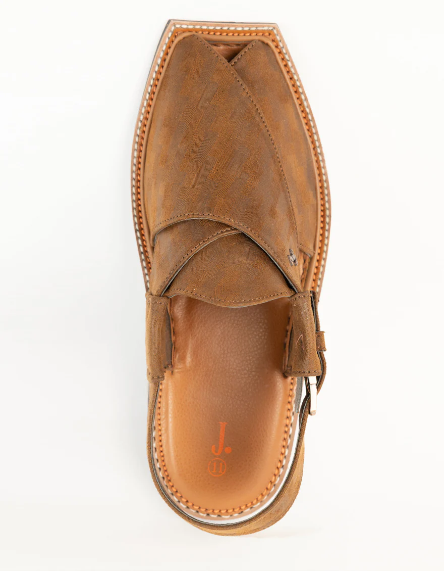 BROWN PESHAWARI SANDAL | JJFW-JPC-367-FR-S25-JJ-6907-A1