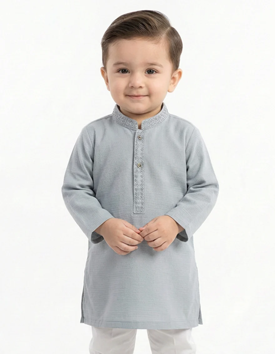 SKY BLUE KAMEEZ SHALWAR | JJIKS-A-39617/S26/JJ10850-SF - Image 2