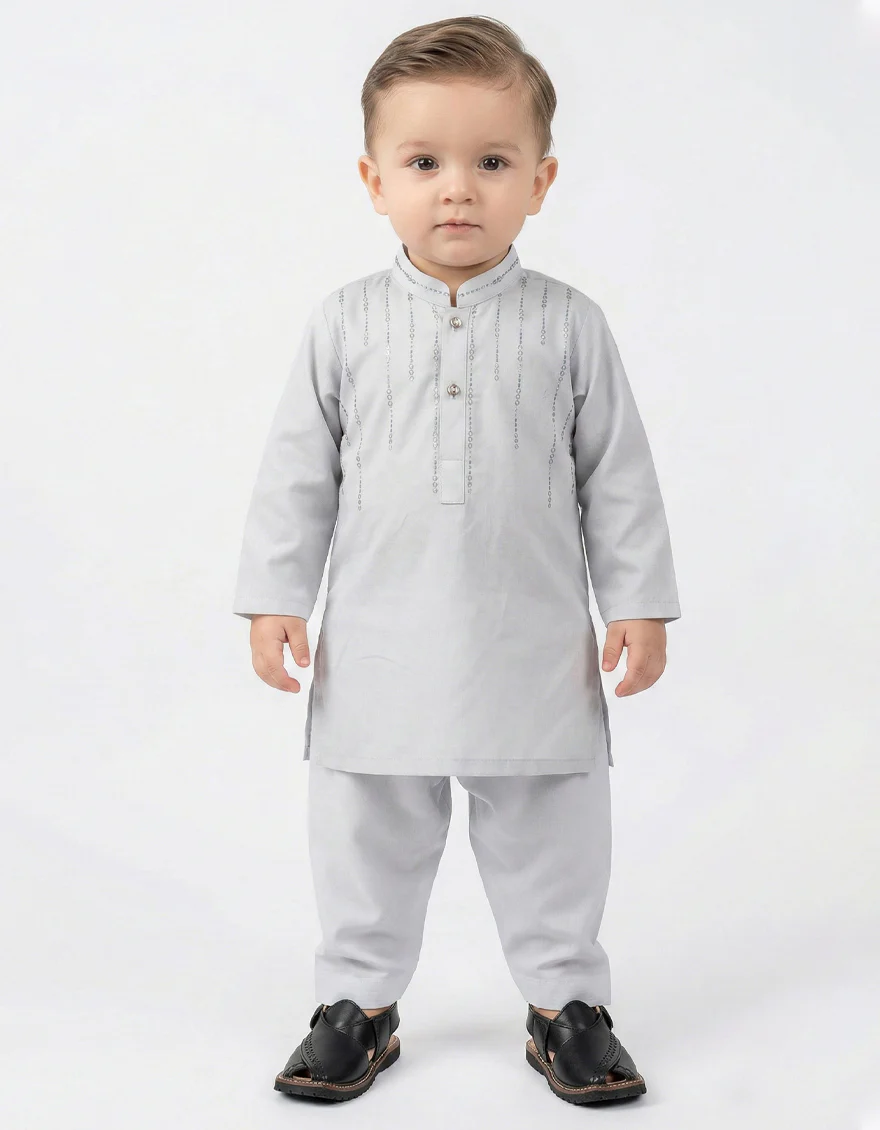 SKY BLUE KAMEEZ SHALWAR | JJIKS-A-42045/S26/JJ10375-SF